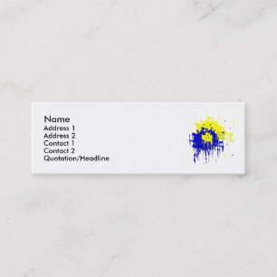 Pinte las tarjetas del perfil de la salpicadura