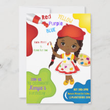 Pintemos Invitación De Cumpleaños Para El Chica