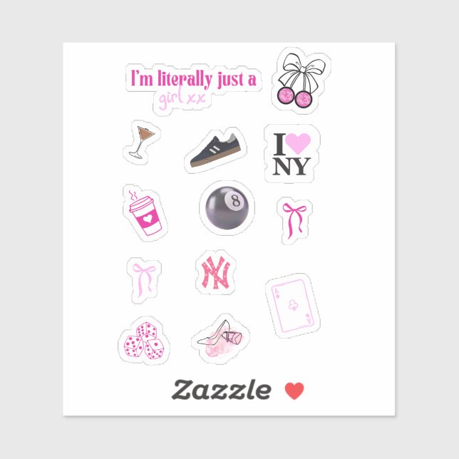 Pinterest Chica Pegatina Pack || Stic impermeable (Hoja)