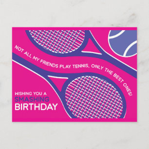 🎾 💜 Pintor Púrpura Rosa Tarjeta de Cumpleaños