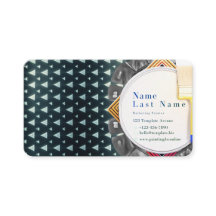 Pintores abstractos tarjeta de visita moderna