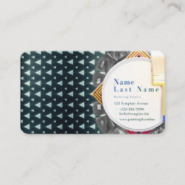 Pintores abstractos tarjeta de visita moderna