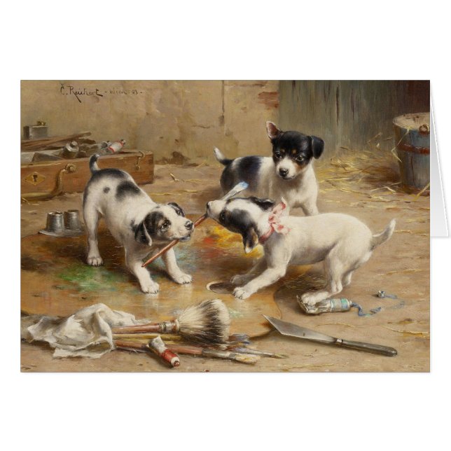 Pintores del perrito de Carl Reichert (Anverso (Horizontal))