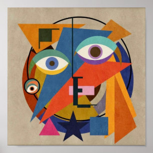 Pintura abstracta - Arte geométrico famoso de Kand