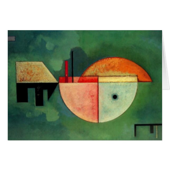 Pintura abstracta ascendente de Kandinsky (Anverso (Horizontal))