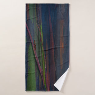 Pintura abstracta azul y marrón verde