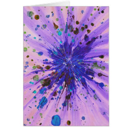 Pintura abstracta con salpicaduras acrílicas de es