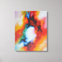 Pintura abstracta de arte moderno colorido