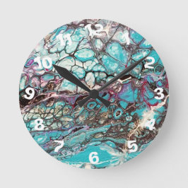 Pintura abstracta hecha a mano - Arte Kook - Reloj