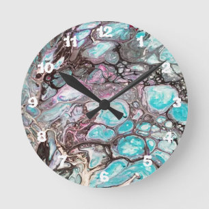 Pintura abstracta hecha a mano - Arte Kook - Reloj