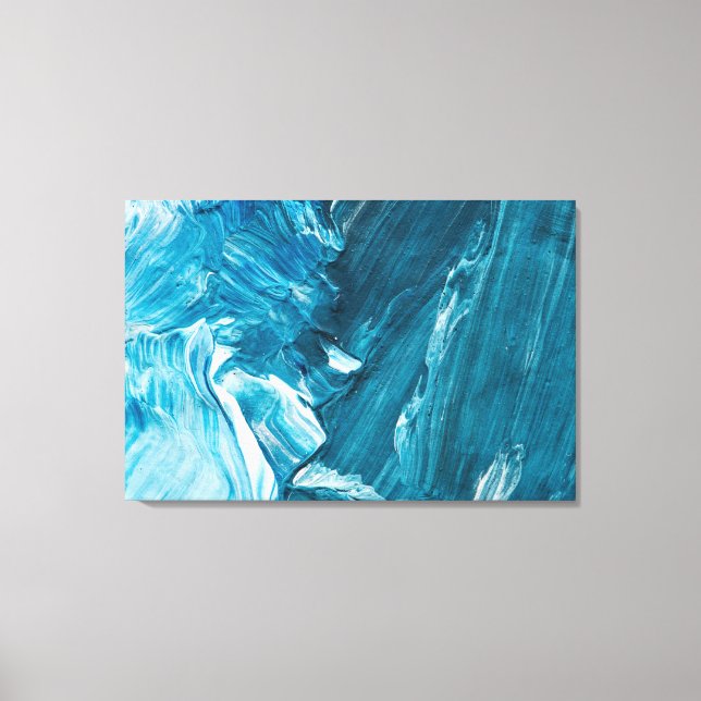 Pintura abstracta lienzo envuelto premium (brillan (Anverso)