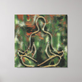 Pintura abstracta moderna Yoga Meditación Arte Ver
