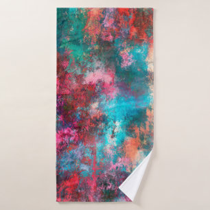 Pintura abstracta. Pinceles, manchas de pintura. M