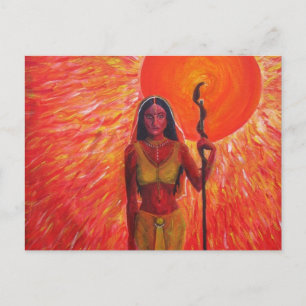 Pintura acrílica "Consort of the Sun" - postal