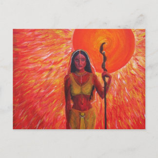 Pintura acrílica "Consort of the Sun" - postal