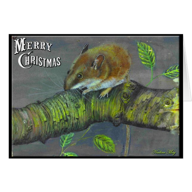 Pintura acrílica del ratón de campo (Anverso (Horizontal))