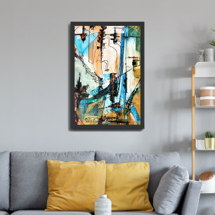 Pintura Acrílica Original Envuelta En Lienzo