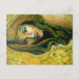 Pintura acrílica "Remedios la Bella" - postal