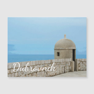 Pintura acuarela de la muralla de la ciudad de Dub