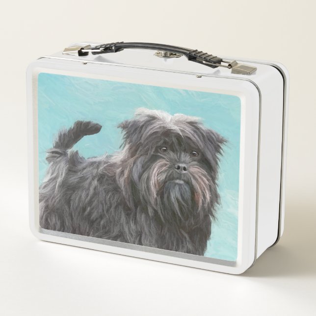 Pintura Affenpinscher - Arte Perro Original Cuto (Reverso)