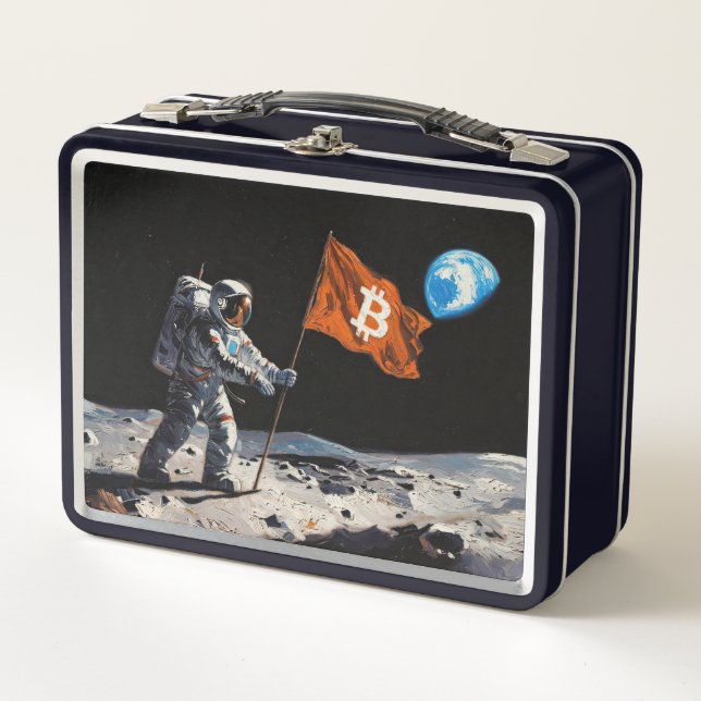 Pintura al óleo "Bitcoin Moon" #1 (Anverso)