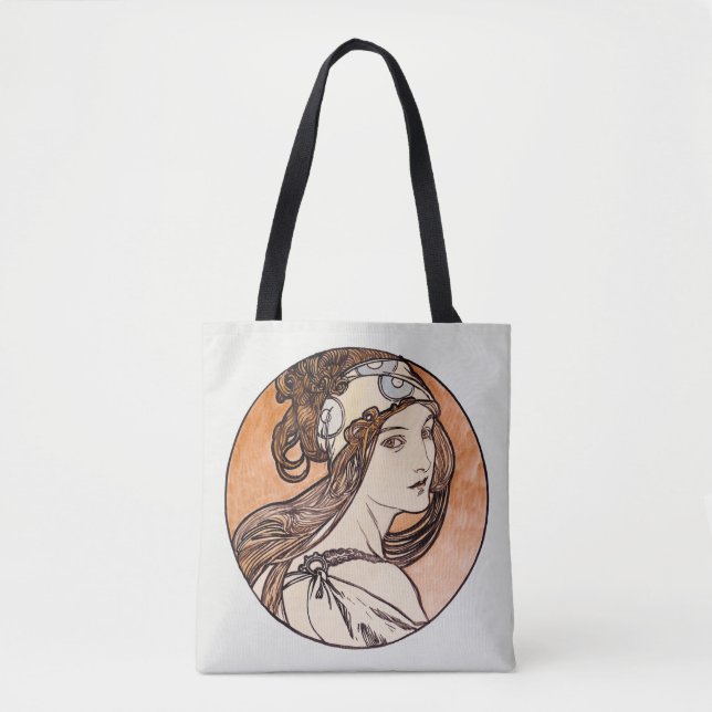 Pintura antigua de Alphonse Mucha, bolsa de toques (Anverso)