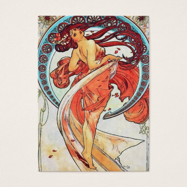 Pintura Art Nouveau de Alphonse Mucha Dance (Frente)