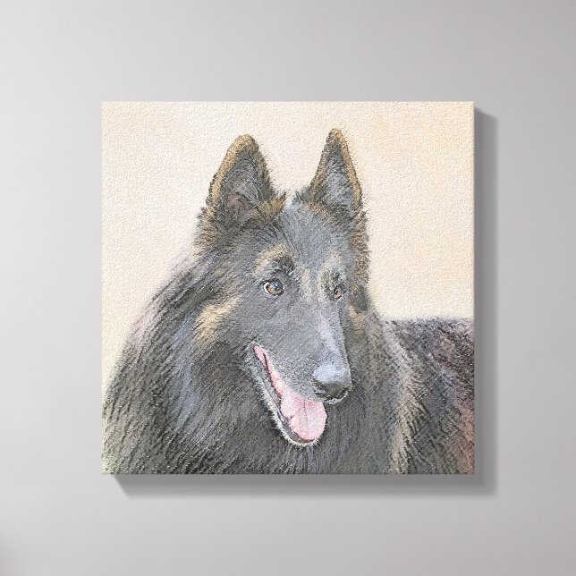 Pintura belga de tervuren - Arte típico de perro o (Anverso)