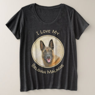 Pintura belga malinois - Arte de perro original