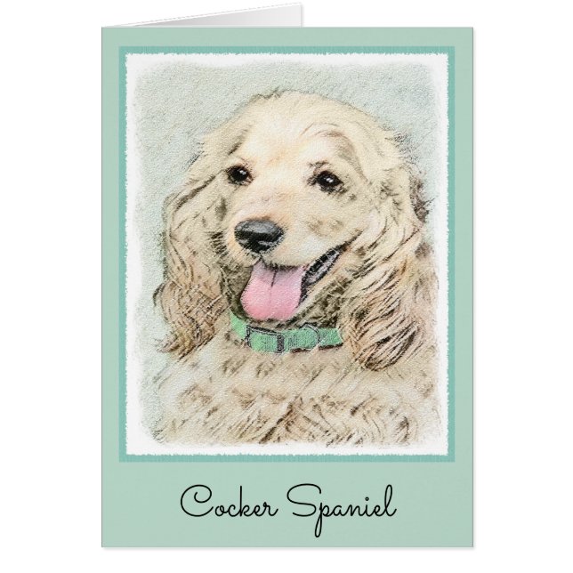 Pintura Buff de Cocker Spaniel - Arte Perro Origin (Frente)
