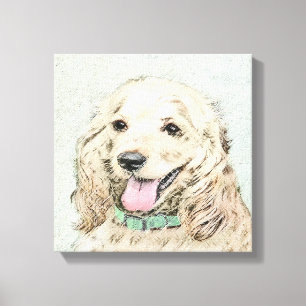 Pintura Buff de Cocker Spaniel - Arte Perro Origin