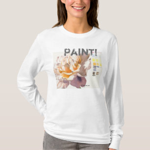 ¡Pintura! Camiseta de la acuarela de la flor