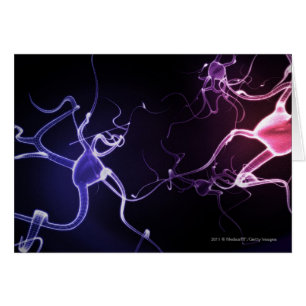 Pintura colorida de neuronas