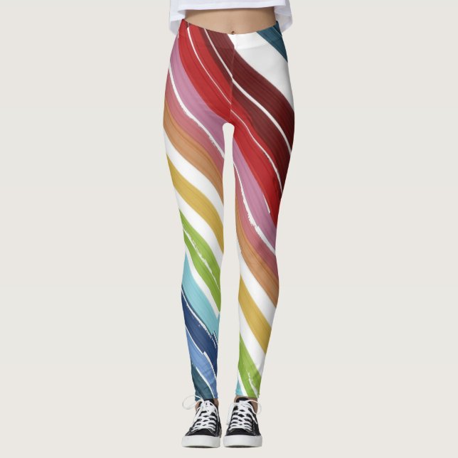 pintura colorida Leggings (Anverso)