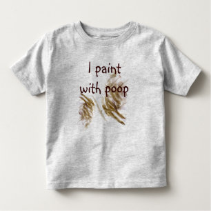 Pintura con la camisa del poo para los niños
