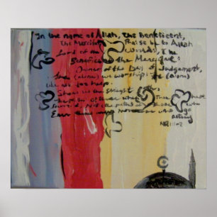 Pintura contemporánea de arte moderno islámico