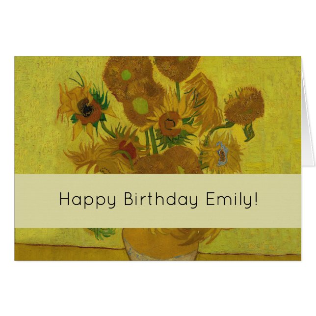 Pintura de 15 girasoles de Vincent Van Gogh (Anverso (Horizontal))