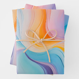 Pintura de aceite colorida Hojas de papel de envol