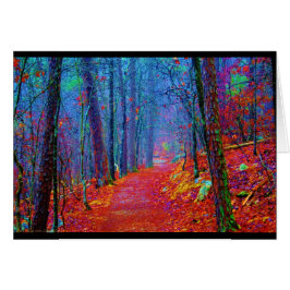 Pintura de aceite de bosque de luz negra
