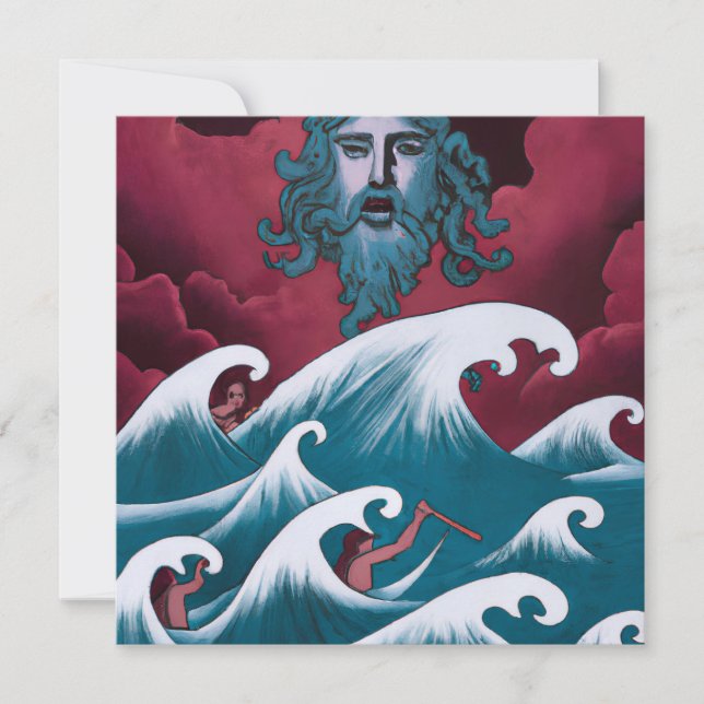 Pintura de aceite de Crimson Neptune (Anverso)