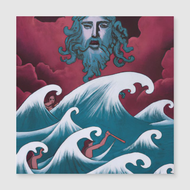 Pintura de aceite de Crimson Neptune (Anverso)
