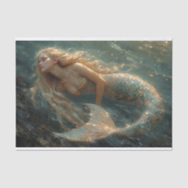 Pintura de aceite de papel de tejado de sirena