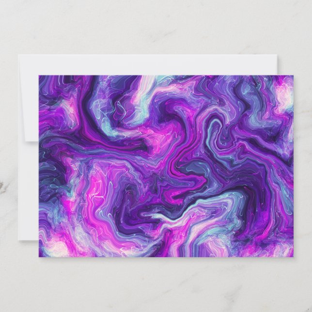 Pintura de Aceite Púrpura, Azul, Rosa (Anverso)