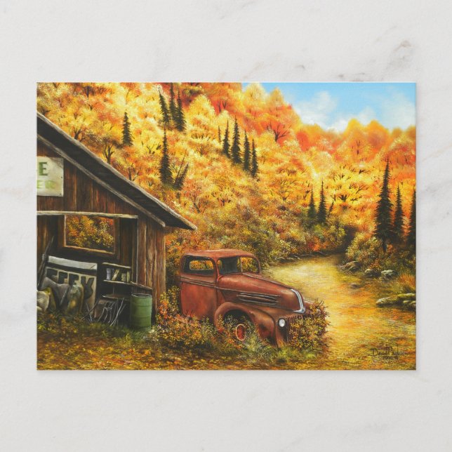 Pintura de aceite ~ Retirado en tarjeta postal (Anverso)