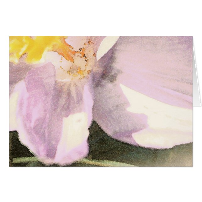 Pintura de acuarela de Crocus (Anverso (Horizontal))