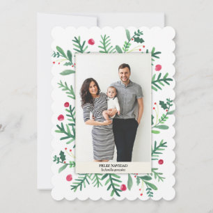 Pintura de Acuarela Feliz Navidad