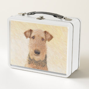 Pintura de Airedale Terrier - Arte original y pers