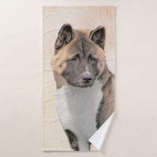 Pintura de Akita - Arte de perro original curado
