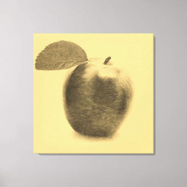 Pintura de Apple de época Lienzo envuelto (Anverso)