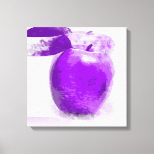 Pintura de Apple púrpura #2 - Lienzo envuelto